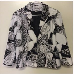 Chico’s Abstract Graphic Blazer Jac…